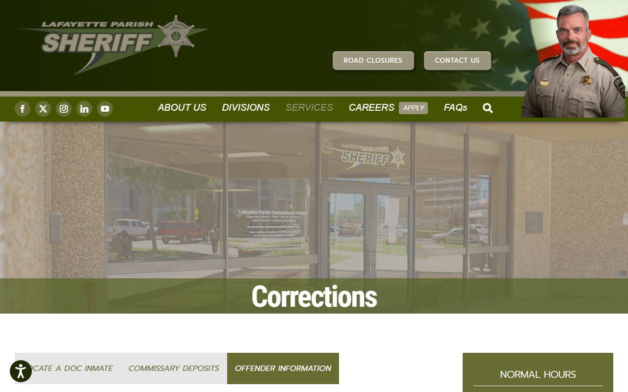 Lafayette Parish inmate records offender information guide